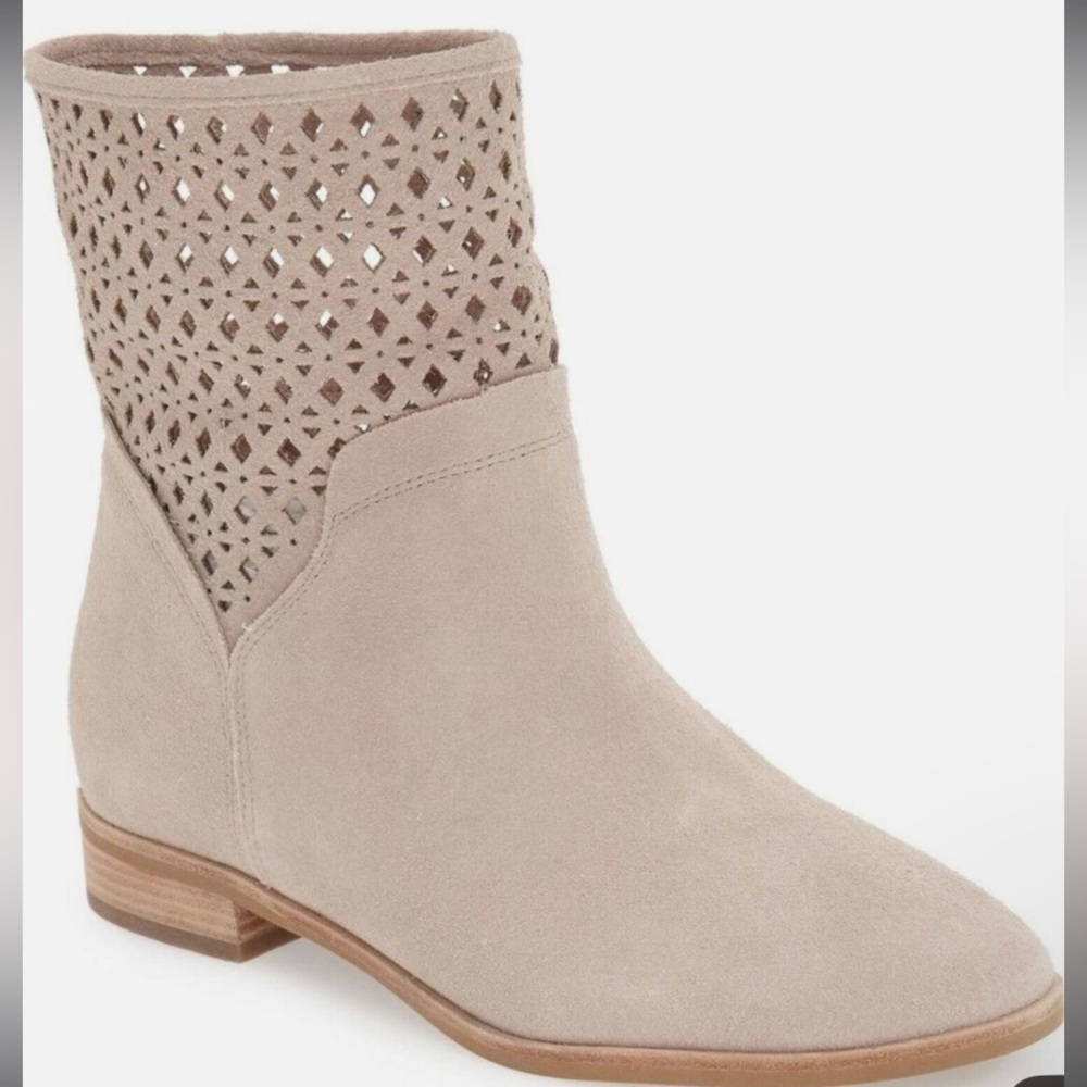 Michael Kors Sunny Suede Perforated Boots Size 11
